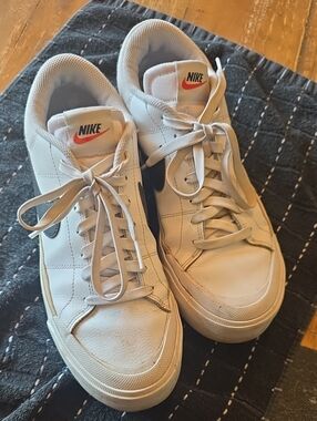 Nike Court High Rise White Low-Top Sneakers